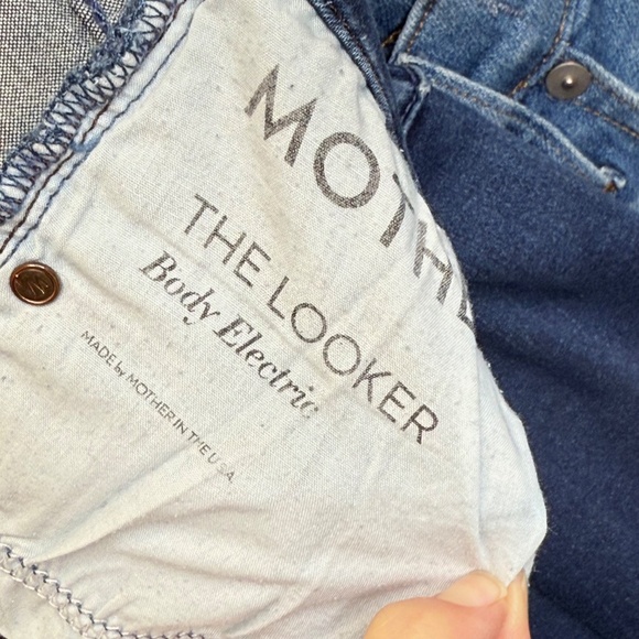 MOTHER The Looker Body Electric Low-Mid Rise Quality Stretchy Denim Skinny Jeans - Picture 11 of 16